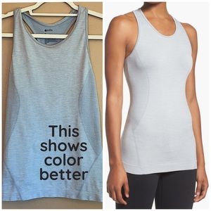Zella activewear blue-grey workout tank